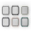 Screen Protector Case with Tempered Glass, Full Coverage, Scratch Resistant, Black for Apple Watch 4