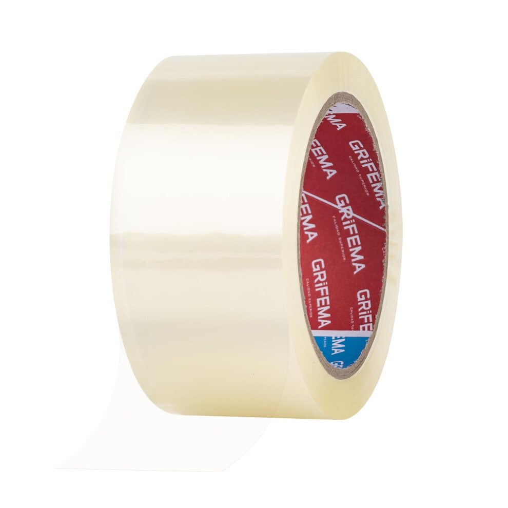 Grifema Ga4003-1 Heavy Duty Parcel Tape, Clear Low Noise, Strong Adhesive 5Cm X 66M, Industrial Packing Tape For Boxes & Moving House 5051226975073