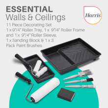Harris Walls Ceilings Essentials Decorating Set 11 Pieces 9 Roller