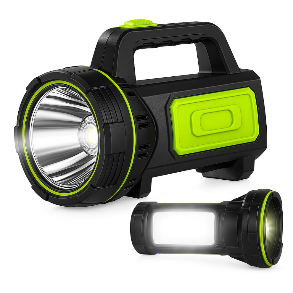 NIANPU Ultra-Bright LED Rechargeable Torch – 1000LM Handheld Green/Black - Image 6