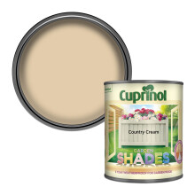 Cuprinol Garden Shades Exterior Woodcare, Country Cream, 1 Litre