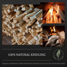 Log Barn KilnDried Kindling Wood for Wood Burner – approx 13kg 6 x 15l