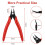 Ainiv 2PCS Micro Wire Cutter, Side Cutting Pliers Flush Cutters - Red 3