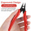 Ainiv 2PCS Micro Wire Cutter, Side Cutting Pliers Flush Cutters - Red 5