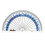 Helix 10cm 180 Degree Clear Protractor H01010 1
