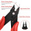 Ainiv 2PCS Micro Wire Cutter, Side Cutting Pliers Flush Cutters - Red 4