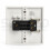 Single Gang Light Switch 1 Gang 2 Way White Plastic 10A 3