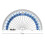 Helix 10cm 180 Degree Clear Protractor H01010 2