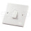 Single Gang Light Switch 1 Gang 2 Way White Plastic 10A 2