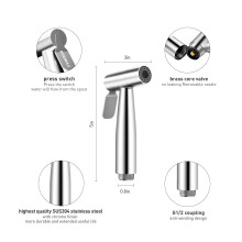 WEIDMAX Hand Held Bidet Sprayer Stainless Steel Sprayer Shattaf Toilet