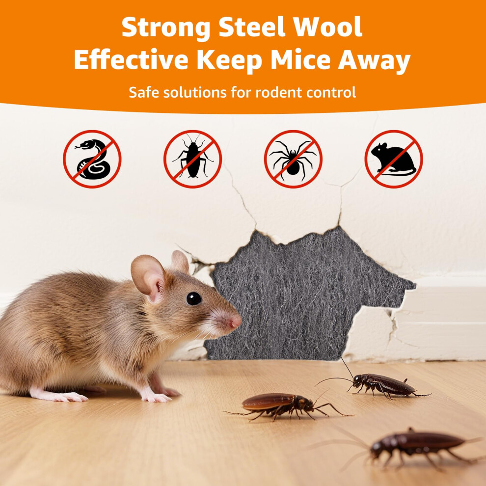 Pick For Life Steel Wool Mice Blocker 3 Pack Coarse Wire Wool Mice For 5004147794629