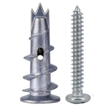 Shopexa 30pk Plasterboard Fixings, Metal & Self Drilling Heavy Duty Plasterboard Wall Plug, Plasterboard Screws with Achors for Stronger Grip & Lasti