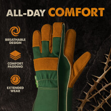 DIY Doctor Heavy Duty Gardening Gloves for Men Thorn Proof Leather Gar
