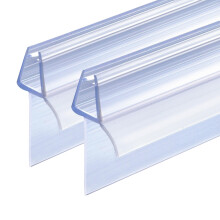 ITTISO Shower Door Seal Strip 2 x 90 cm for 4mm/5mm/6mm Glass Thickness Shower Screen Seal Strip Covers up to 20mm Gap Replacement Shower Door Bottom