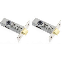 Sterling TML125N 63mm Nickel Tubular Mortice Latch, (2.5") (Pack of 2)