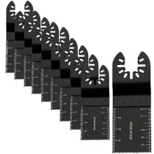 10 Pcs Multi Tool Blades Oscillating Saw Blades Universal Oscillating Quick Release Saw Blades Compatible with Dewalt, Milwaukee, Makita, Ryobi, Rock