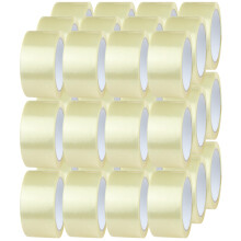 Crimson Starfish Clear Tape 36 Rolls of 48mm x 66m Tape Rolls | Clear Packaging Tape for Packing Parcels, Boxes, Cartons, Postage, Moving House | Adhe