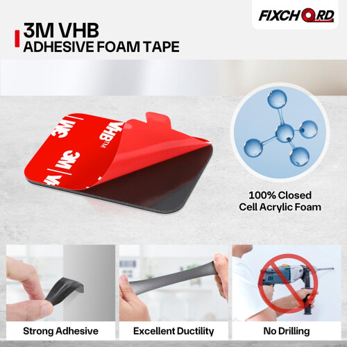 FIXCHORD 3M VHB Double Sided Sticky Pads, 10Pcs 3M 2