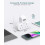 Addtam Double Plug Extension with 3 USB Ports 2 USBC 2 Way Multi Plug 4