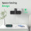 Multi Plug Extension Socket with PD20W USB C Slot 4 Way Plug Adapter w 3