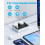 Extension Lead with 3 USB Slots 1 USB C Surge Protected 2 Plug Extensi 1