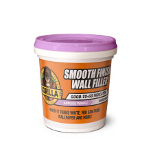 Gorilla Smooth Finish Wall Filler, 473ml – Applies Purple & Dries White | Repair