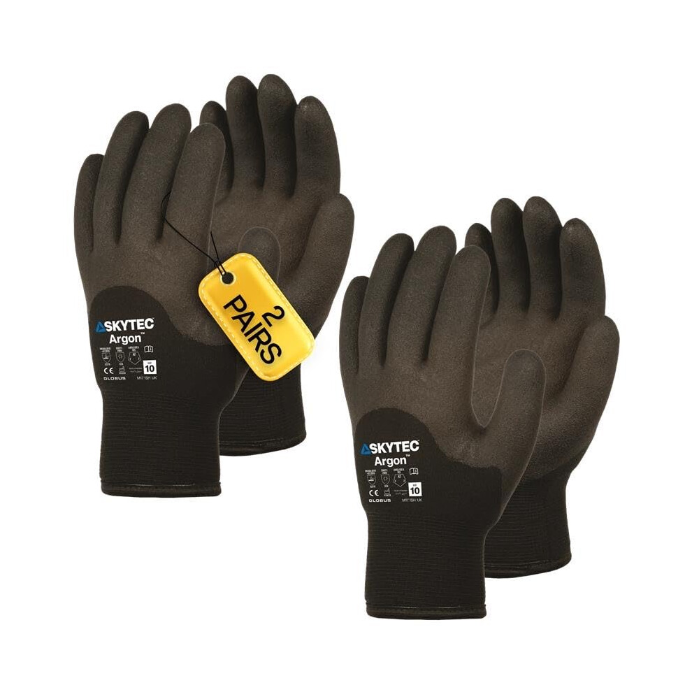 Skytec Thermal Gloves - 2 Pairs Heavy-Duty Winter