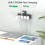 Multi Plug Extension Socket with PD20W USB C Slot 4 Way Plug Adapter w 2