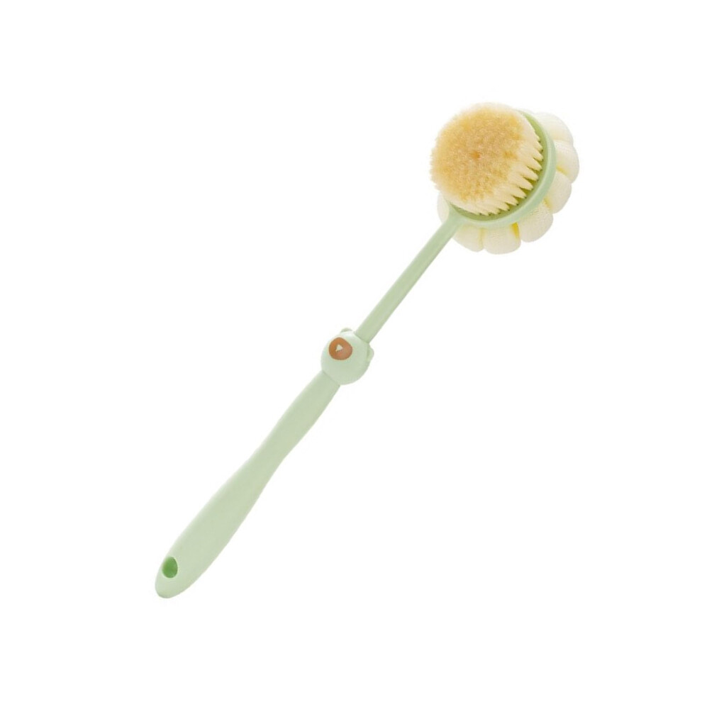 Ergonomic Long Handle Shower Brush with Soft Bristles for Gentle Exfoliation and Sensitive Skin
