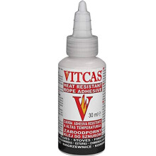 VITCAS 30 ml Fire Rope Seal Adhesive - White Thermal Heat Resistant Glue – Wood Fired – Multi Fuel Stoves - Range Cookers - Fixing Fiber Rope