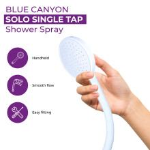 Blue Canyon Vector Double Tap Shower Spray Bathroom Accessory Premium