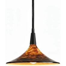 Gold Pendant Light Modern Industrial Cone Lamp with Adjustable Height, TriColour Dimmable E27 LED