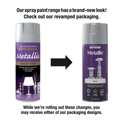 Rust-Oleum Rust-Oleum AE0110002E8 400ml Elegant Metallic Silver 2