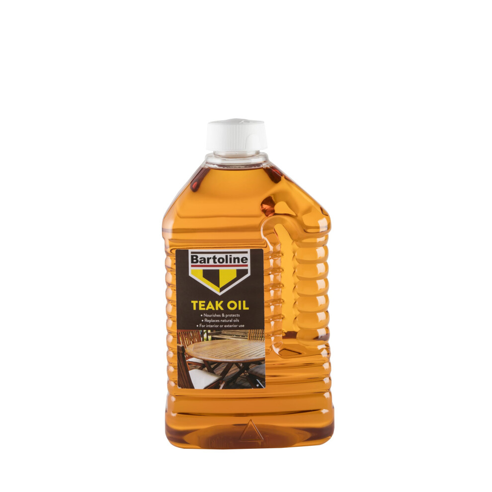 Bartoline Teak Oil 2L, Deep Penetrating Wood Oil For Outdoor And Indoor Furniture, Garden Furniture, Hardwood Protection & Teak Care 8240265265994