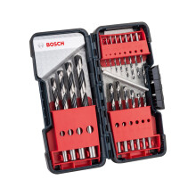 Bosch Professional 18pcs HSS Twist Drill Bit PointTeQ for Metal in ToughBox