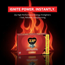 240 Zip High Performance Energy Firelighters Stove Wood burner Logs Fi