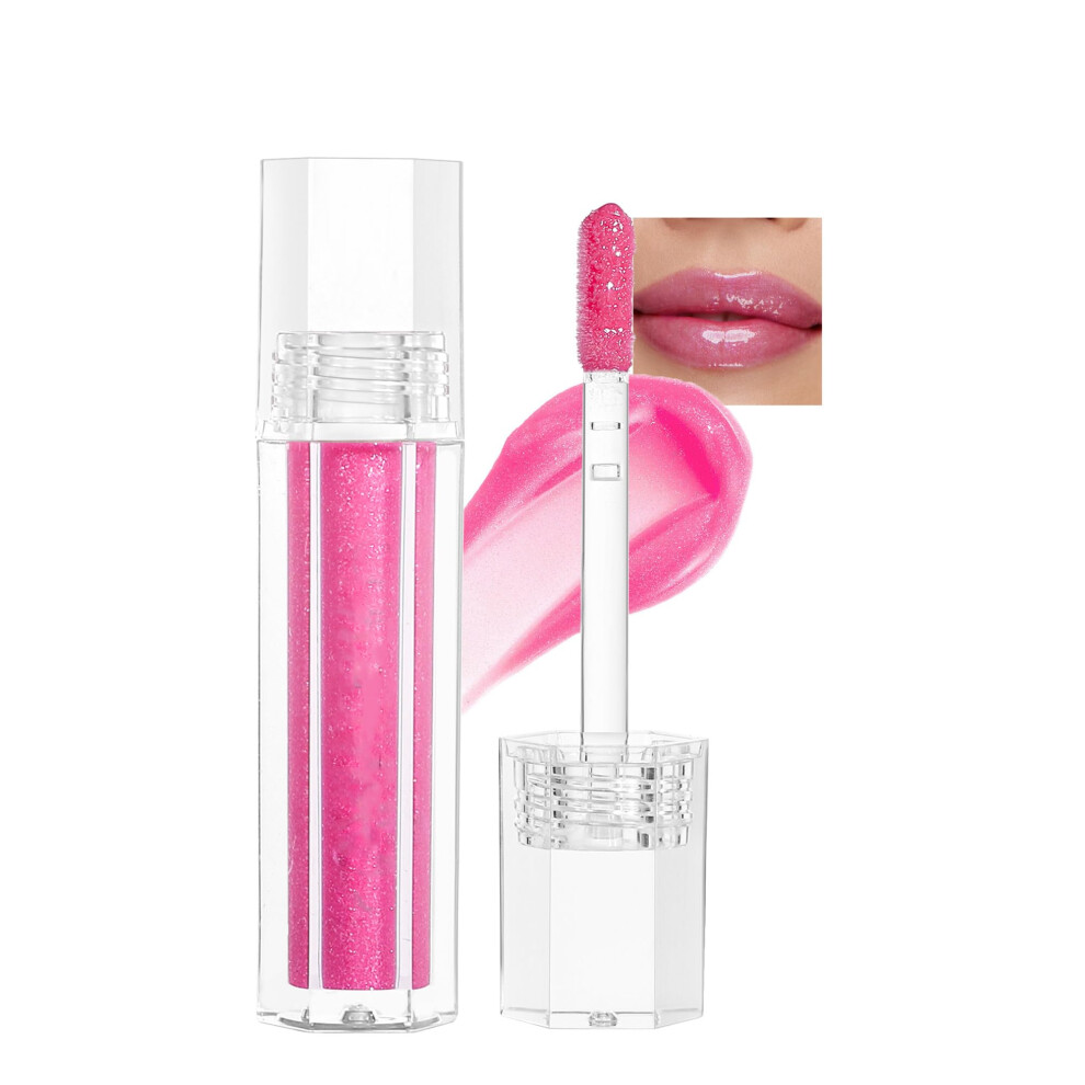 Light Shimmery Lip Gloss And Moisturizing Tinted Lip Oil, Nonsticky Shine #04
