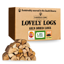Logpile 30kg Kiln Dried Fire Logs | Premium British Hardwood Firewood Logs for Wood Burners, Stoves, Fireplaces & Fire Pits | Ready to Burn Certified