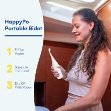 The Original HAPPYPO Portable Bidet Color White for Travel known from