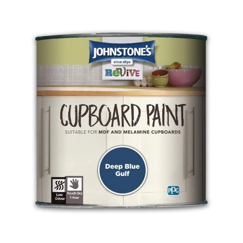 Johnstone's Johnstone's 431003 Cupboard Paint Deep Blue Gulf 750 ml