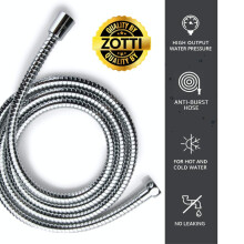 ZOTTI Shower Hose 2m – Stainless Steel Replacement Shower Hose – Leakp