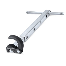 DURATECH 10-17 Inch (250-430 mm) Telescopic Basin Wrench, Adjustable Jaw Capacity of 3/8" to 1-1/4"(10-32 mm), with Extendable Handle, Sink Wrench fo