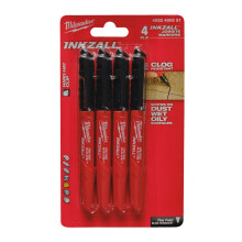 Milwaukee - INKZALL Markers Black - 4 pcs