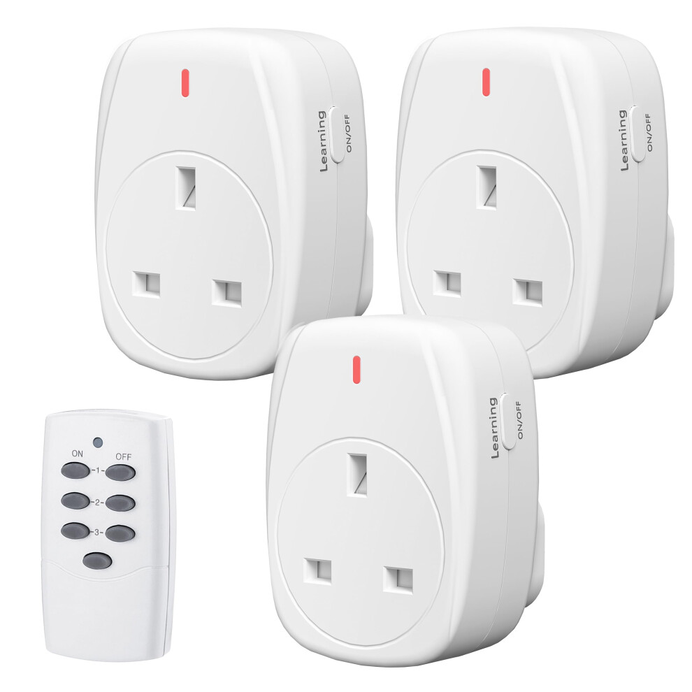 Hbn Wireless Remote Control Plug Sockets, 13A/3120W Remotely Control Socket For Christmas Light,Wireless Remotes Light Switch With 30M/100Ft 5051226599842