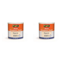 RUSTINS Matt Emulsion Paint Magnolia 500ml (Pack o