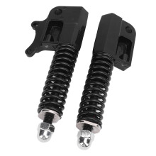 Elektrischer Tretroller Frontgabel Stoßdämpfer Aluminium, Schwarz, M4