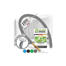 BRUSHYZ Radiator Cleaner Brush 115cm I Flexible Scratch-Free Slim Radiator Brushes for Cleaning I Soft Polyester I Radiator Duster Brush Long Thin &