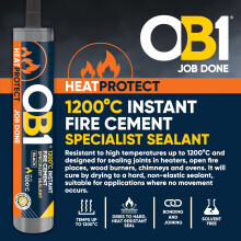 OB1 Black HeatProtect Fire Cement 1200C – High Temperature Heat Resis