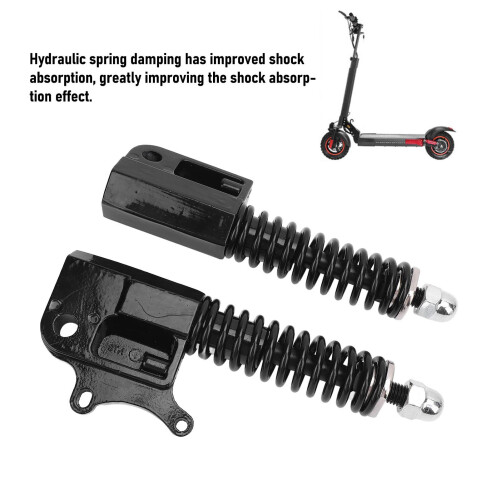 Elektrischer Tretroller Frontgabel Stoßdämpfer Aluminium, Schwarz, M4 2