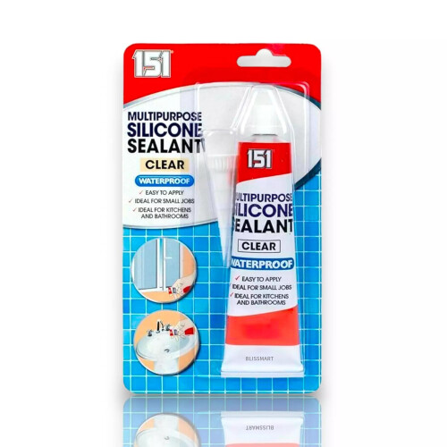 BlissMart Clear Silicone Sealant Waterproof Strong 2